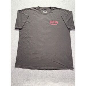 Death Row Records Graphic T-Shirt Mens 2XL Charcoal Gray 1991 Logo Cotton Tee